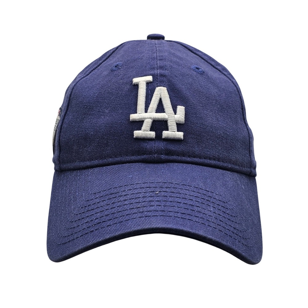 New Era Los Angeles Dodgers 2018 World Series Patch 9Twenty Hat Cap Blue LE